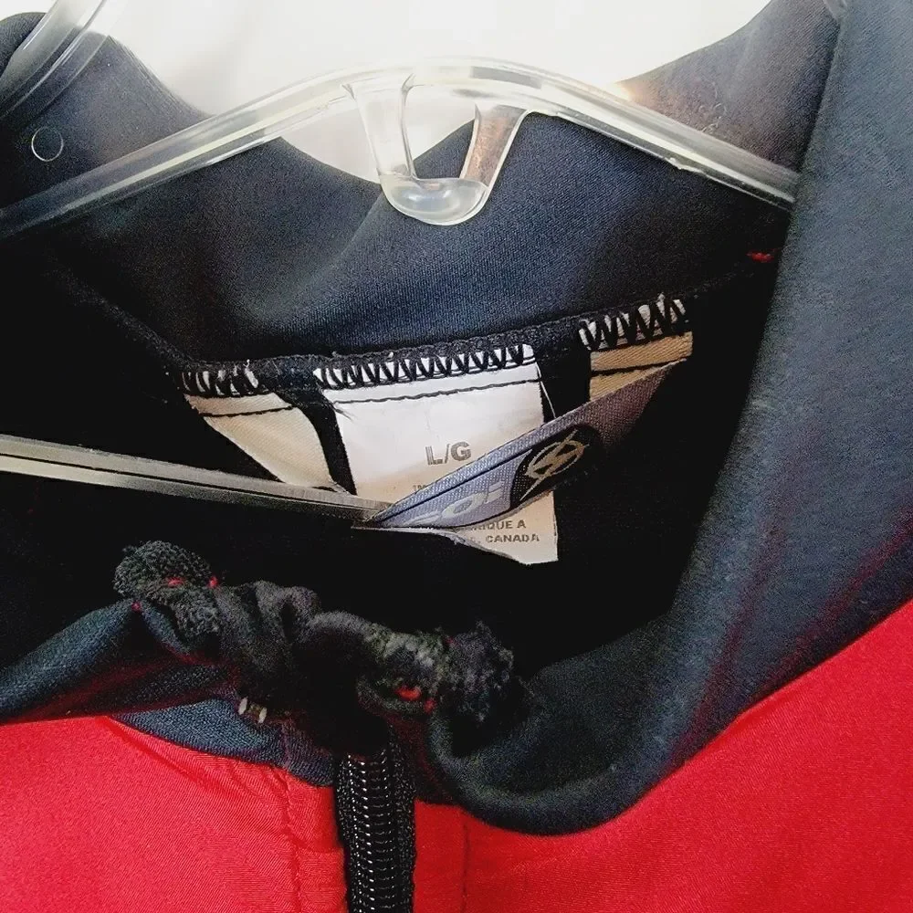 Sugoi Scotchlite Cycling Bike Jacket Red Black LRG